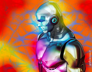 Robot nella grafica online