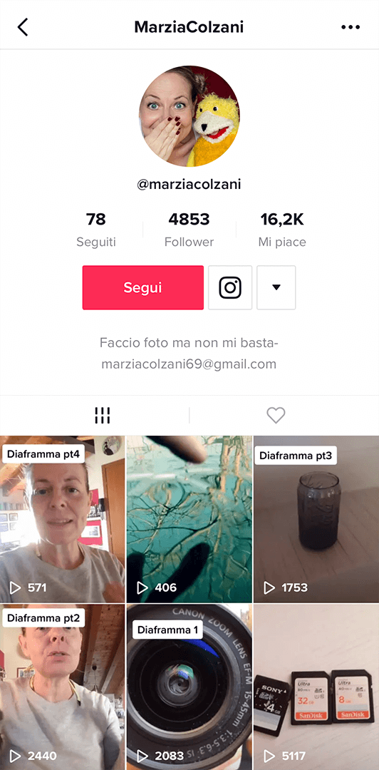 Silvia Cossu intervista Marzia Colzani sulla sua esperienza con TikTok: da una manciata di follower ad un crescente successo