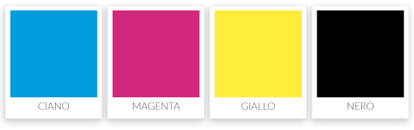 Il ciano, il magenta, il giallo e il nero sono i colori della quadricromia e nella grafica vengono utilizzati per creare immagini e file da stampare