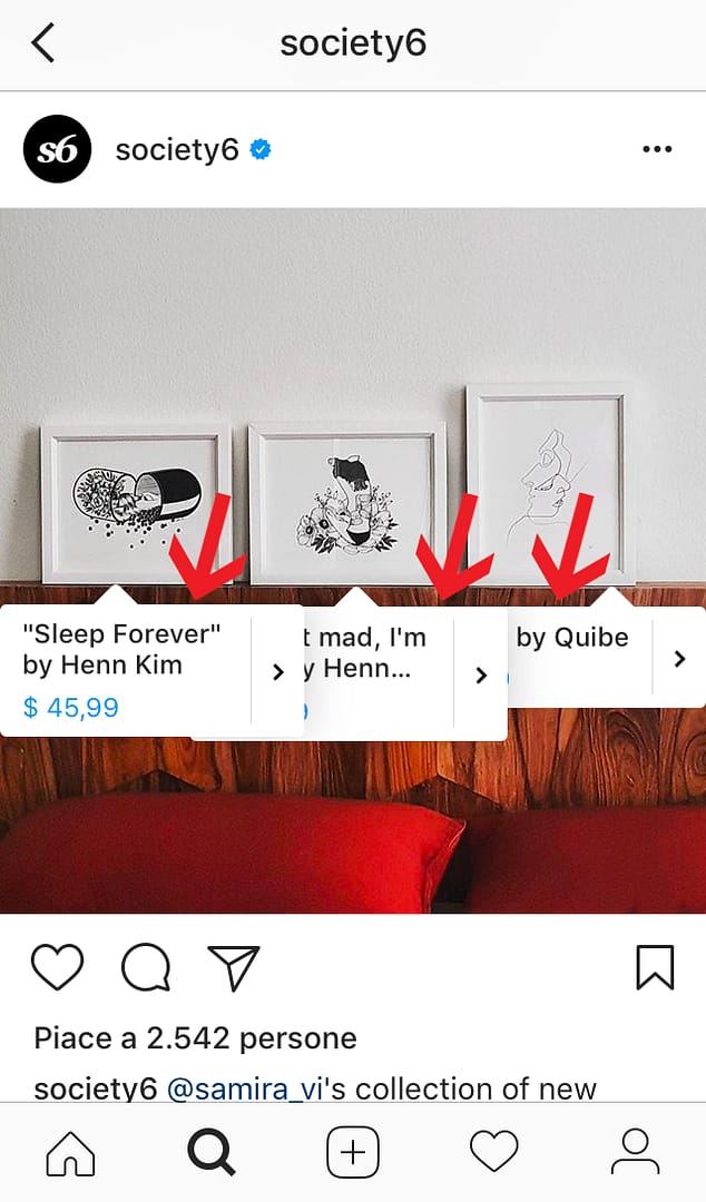 Tramite i tag dei prodotti sarà possibile acquistare direttamente da Instagram