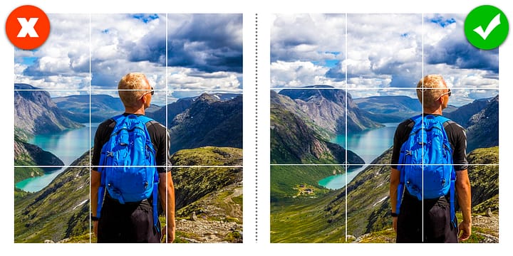 Come creare la grafica per i Social Media: applicare ad una foto la regola dei terzi ti aiuta a migliorare l'equilibro dell'immagine