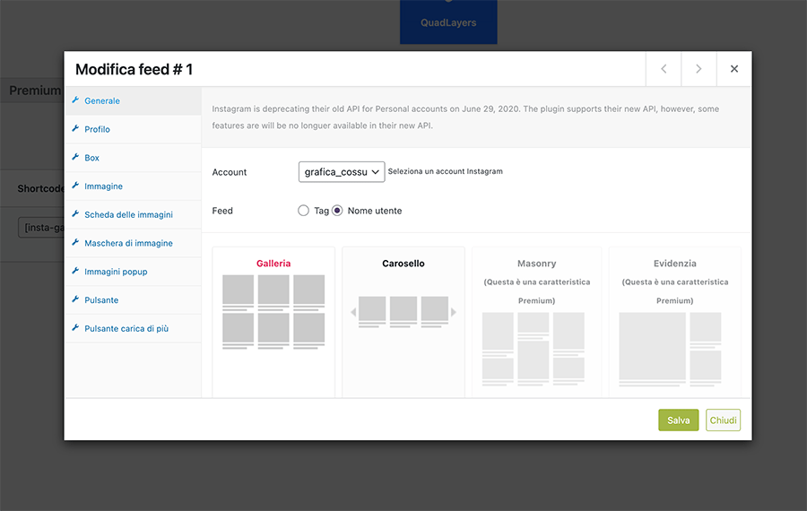 Incorpora l'intero feed di Instagram sul tuo blog con un plugin apposito